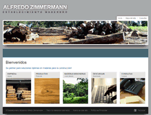 Tablet Screenshot of maderera-zimmermann.com